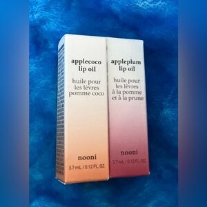 2-Pack NOONI Korean lip oil - Applecoco & Appleplum Lip Oil - BRAND NEW IN BOX!